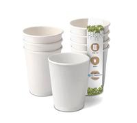 BIOZOYG 500x bicchierini caffè isotermici 300 ml / 12 oz, Ø 90 mm bianco - bicchieri carta a doppio strato e senza plastica - bicchierini caffe carta