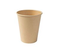 BIOZOYG 50x bicchierini caffè 250 ml / 10 oz, Ø 90 mm marrone - bicchieri carta senza plastica e con materiali sostenibili - bicchierini caffe carta
