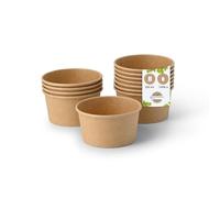 BIOZOYG Bicchieri Carta per Gelato 1000 Pezzi 150 ml Kraft Coppette per Dessert Usa e Getta Rivestite Coppe per Gelato Cartone Bicchieri per Snack Citole Gelato Bicchieri Monouso Yogurt Tiramisu