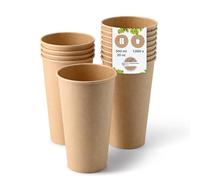 BIOZOYG Bicchieri di cartone 1000 pezzi 500 ml / 20 oz, 90 mm - Bicchieri usa e getta per caffè - Bicchieri di cartone per bevande calde - Alternativa ai bicchieri di polistirolo, bicchieri di carta