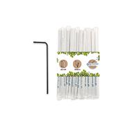 BIOZOYG Cannucce di carta da 22cm I Cannuccia nera 5mm Ø I Cannuccia biodegradabile I Cannucce da festa confezionate singolarmente per cocktail I Cannucce di carta flessibili 1500 pezzi