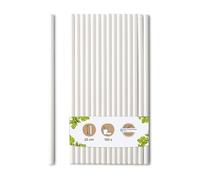 BIOZOYG Cannucce di carta Jumbo da 23cm cannuccia 8mm Ø I Cannuccia biodegradabile I Cannucce bianche ecologiche I Cannucce da festa per smoothies I Cannucce di carta 150 pezzi