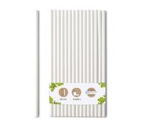 BIOZOYG Cannucce di carta Jumbo da 23cm cannuccia 8mm Ø I Cannuccia biodegradabile I Cannucce bianche ecologiche I Cannucce da festa per smoothies I Cannucce di carta 3450 pezzi