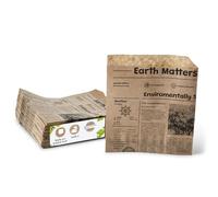 BIOZOYG Snack bustine e sacchetti kebab biodegradabili e compostabili antiaderente 16x16 cm 1000 pezzi marrone