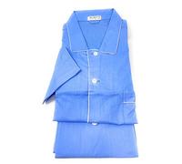 Bip Bip Elegante Pigiama per Uomo Taglio Classico Abbottonato Davanti in Puro Cotone makò Art. E600 (Azzurro, 3XL)