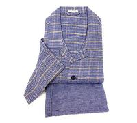 Bip Bip Pigiama da Uomo Abbottonato Classico con Collo a Camicia in Pura Flanella Calda di Cotone Art. E200004 (XXL)