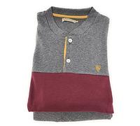 Bip Bip Pigiama per Uomo Maniche Lunghe e Pantaloni Lunghi Modello Serafino con Due Bottoni in Puro Cotone Interlock Peso Medio Art. 6252 (XL, Smoky Grigio)