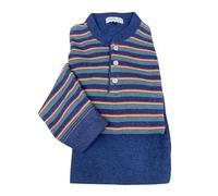 Bip Bip Pigiama per Uomo Maniche Lunghe e Pantaloni Lunghi Modello Serafino con Tre Bottoni in Caldo Cotone Peso Medio Pesante Art. 6821 (4XL, Navy)