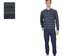 Bip Bip Pigiama Uomo Invernale Felpato, in Punto Milano 50% Cotone 50% Acrilico, Soffice Morbido Caldo, 100% Made in Italy, Art. 6909, Colore Blu Navy (IT, Testo, L, Regular, Regular, Navy)