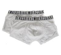 BIPACK BOXER UOMO BIKKEMBERGS INTIMO 2 PEZZI MISURA S BIANCO