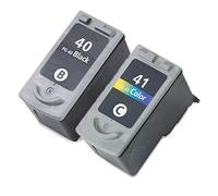 Bipack Cartucce 1 Nero + 1 Colore Compatibili con Canon PG-40 CL-41