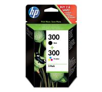 HP Confezione da 2 cartucce originali di inchiostro nero/tricromia 300