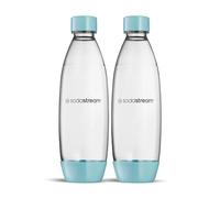 sodastream 2 Bottiglie Fuse Lavabili In Lavastoviglie per Gasatore ENSO, DUO, TERRA, E-TERRA, ART, GAIA, colore azzurro chiaro