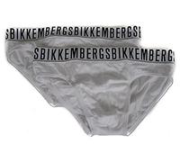 BIPACK SLIP UOMO BIKKEMBERGS INTIMO 2 PEZZI MISURA S BIANCO