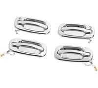 BIPANO Maniglia per porta esterna da 4 pezzi 15034985 Galvanotecnica esterna, per 1500 2500 3500 rivestimento della copertura della maniglia della portiera dell'auto