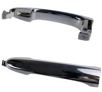 BIPANO Maniglia per portiera esterna per auto, per Chery, per Eastar 2.0 2.4 copertura cromata rivestimento della copertura della maniglia della portiera dell'auto(BLACK 1 Pc Handle)