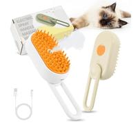 BiPawTi 2 spazzole per gatti con vapore, ricaricabili spray per capelli per animali domestici, per cani e gatti, per massaggiare, spazzola a vapore per capelli lunghi/corti, rimuove i peli sciolti