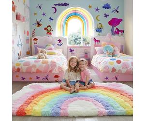 BipBop Stickers "Fate" Set 30 pz. Adesivi murali in tessuto Premium" per bambini attacca e stacca, Sicuri e Atossici. Decora le camerette dei bambini. Unici e creativi