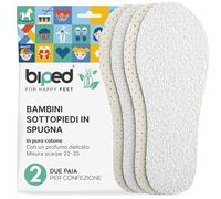 biped 2 paia di solette per bambini in spugna - Plantari lavabili in cotone per scarpe e camminare a piedi nudi - Solette morbide con fresca e leggera profumazione z2775(22-23)