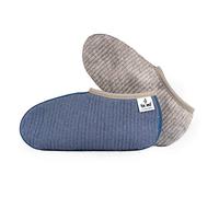 biped Calzini per stivali ROBBE - Caldi stivali in gomma - resistenti con cuciture robuste - Piedini trapuntati spessi come pantofole di ricambio - Made in Germany - z2744 (47-48)