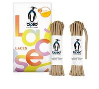 biped LACES 2 paia di lacci antistrappo per scarpe in pelle, stivali, stivali - per scarpe da lavoro, tempo libero e sportive - lacci 100% poliestere, tondi, ø 4 mm z2914(#28 beige,140 cm)
