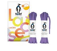 biped LACES 2 paia di lacci antistrappo per scarpe in pelle, stivali, stivali - per scarpe da lavoro, tempo libero e sportive - lacci 100% poliestere, tondi, ø 4 mm z2914(#10 light purple,75 cm)