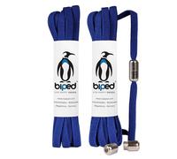 biped LACES 2 paia di lacci elastici con capsula metallica twist lock lacci in gomma senza lacci per 2 paia di scarpe, sneakers, scarpe sportive e da corsa - flat 6 mm z2910(#18 royal blue)