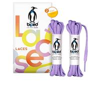 biped LACES 2 paia di lacci in poliestere antistrappo per scarpe da donna, uomo e bambino, sneakers, scarpe sportive e da corsa ovali 6 mm z2912(#10 light purple,140 cm)