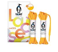biped LACES 2 paia di lacci in poliestere antistrappo per scarpe da donna, uomo e bambino, sneakers, scarpe sportive e da corsa ovali 6 mm z2912(#7 sunny yellow,140 cm)