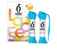 biped LACES 2 paia di lacci in poliestere antistrappo per scarpe da donna, uomo e bambino, sneakers, scarpe sportive e da corsa ovali 6 mm z2912(#17 light blue,100 cm)