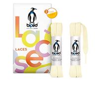 biped LACES 2 paia di lacci piatti in poliestere, larghi 10 mm - lacci per scarpe da ginnastica e sportive - resistenti agli strappi e lavabili z2913(#27 cream,75 cm)