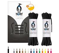 biped LACES 2 paia di lacci rotondi in cotone ¿ 2 mm sottili - lacci rotondi premium per scarpe e stivali in pelle - resistenti agli strappi e lavabili - made in EU z2900(nero,45 cm)