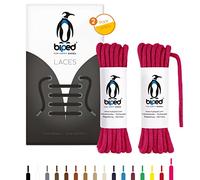 biped LACES 2 paia di lacci tondi in cotone ø 3,5 mm - lacci antistrappo di qualità per scarpe in pelle, stivali, scarpe da ginnastica e scarpe sportive - made in EU z2901(pink,75 cm)