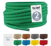 biped LACES 2 paia di lacci tondi in cotone ø 3,5 mm - lacci antistrappo di qualità per scarpe, stivali, sneakers in pelle - per il tempo libero e scarpe sportive - made in EU z2901