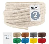 biped LACES 2 paia di lacci tondi in cotone ø 3,5 mm - lacci antistrappo di qualità per scarpe, stivali, sneakers in pelle - per il tempo libero e scarpe sportive - made in EU z2901