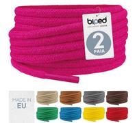 biped LACES 2 paia di lacci tondi in cotone ø 3,5 mm - lacci antistrappo di qualità per scarpe, stivali, sneakers in pelle - per il tempo libero e scarpe sportive - made in EU z2901