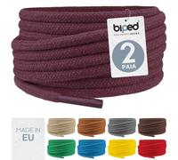 biped LACES 2 paia di lacci tondi in cotone ø 3,5 mm - lacci antistrappo di qualità per scarpe, stivali, sneakers in pelle - per il tempo libero e scarpe sportive - made in EU z2901