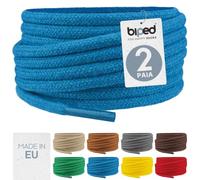 biped LACES 2 paia di lacci tondi in cotone ø 3,5 mm - lacci antistrappo di qualità per scarpe, stivali, sneakers in pelle - per il tempo libero e scarpe sportive - made in EU z2901