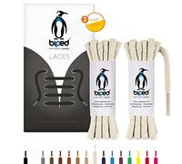 biped LACES 2 paia di lacci tondi in cotone ø 5 mm extra spesso - lacci di qualità antistrappo per scarpe in pelle, stivali, stivali e scarpe sportive - made in EU z2902(natura,90 cm)