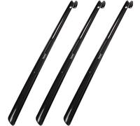 biped set da 3 calzascarpe lunghi 65 cm in plastica - calzascarpe extra lungo con gancio - resistente e stabile - produzione tedesca z1557(nero)