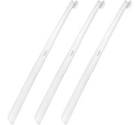 biped set da 3 calzascarpe lunghi 65 cm in plastica - calzascarpe extra lungo con gancio - resistente e stabile - produzione tedesca z1557(bianco)