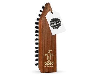 biped spazzola per la pulizia delle scarpe 16 cm - spazzola robusta in legno di faggio - per suole profilate - made in germany z2450