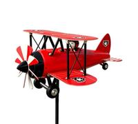 Biplane Wind Spinners Outdoor - Airplane Motion Art | Backyard Biplane