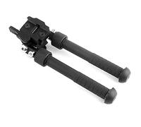 Bipod un unico 3 360 ° rotanti rotabili Bi pods per fucili, bastoncini di tiro portatili pieghevoli rapidamente rimovibili per la stabilità dei fucili caccia e bersaglio