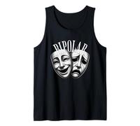 Bipolar Maschere Teatro Commedia Tragedia Design Arte Stile Canotta