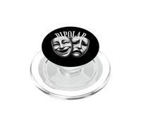 BiPolar Maschere Teatro Commedia Tragedia Design Arte Stile PopSockets PopGrip per MagSafe