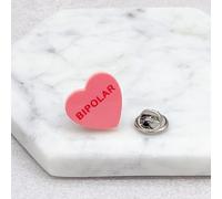 Bipolare Sensibilizzazione Pin Distintivo Cuore Mood Swing Disorder Emergenza Id