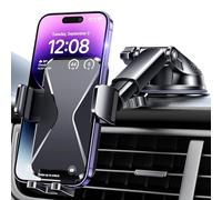 BIPOPIBO Porta Cellulare Auto, [Super potenza di aspirazione] Portacellulare Per Auto Cruscotto Supporto Telefono Auto 360°di Rotazione Braccio Estensibile Porta Telefono Auto per Smartphones