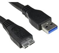 Bipra - Cavo USB 3.0 OEM SuperSpeed Tipo A/Micro B per Dischi fissi Esterni WD/Seagate/Clickfree/Toshiba/Samsung Nero 35 cm