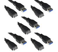 Bipra OEM SuperSpeed USB 3.0 cavo A a Micro B per WD/Seagate/Clickfree/Toshiba/Samsung Hard Disk esterno 5 Pack 35cm - 1 Feet - 0,35M